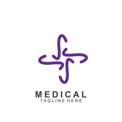 Health logo template design