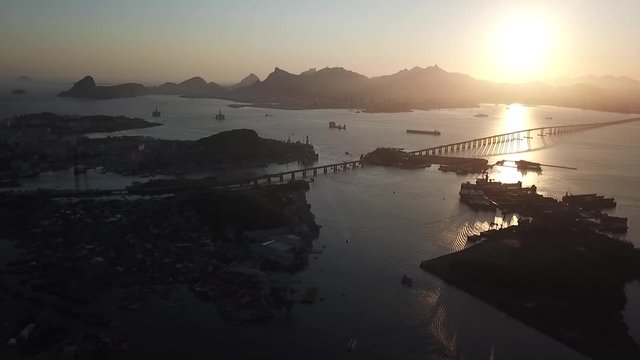 Por do Sol baia da guanabara - Niteroi - Rio de Janeiro - Brasil