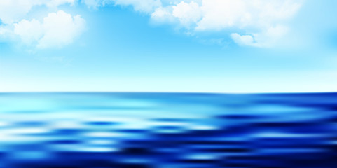 Obraz premium 海 波 夏 背景 