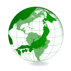 地球　世界　地図　アイコン