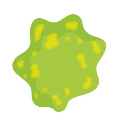 bacterium particles green isolated icon