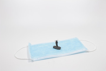 a death of sick with the scale coffin