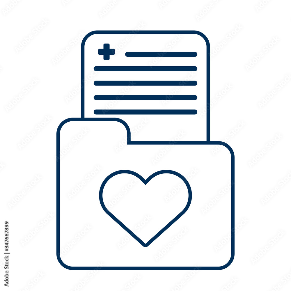 Canvas Prints medical folder documents isolated icon