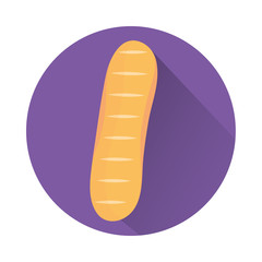 fresh bread food isolated icon