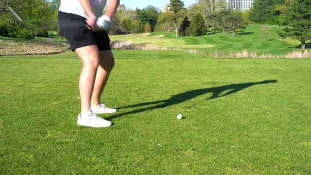 4k footage of person playing golf