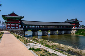 Fototapeta premium Woljeong Bridge in Gyeongju, South Korea.