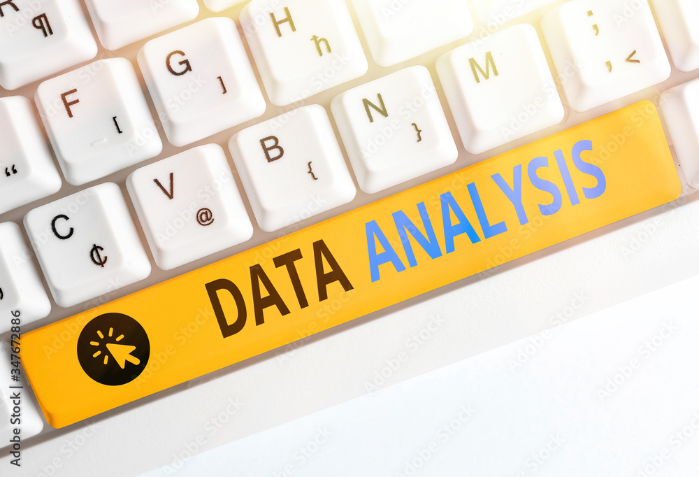 Poster handwriting text writing data analysis. conceptual photo translate numbers to analytical conclusion 