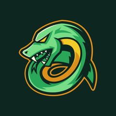 Viper Snake mascot logo design