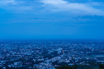 Obraz premium Beautiful cityscape night view wallpaper background