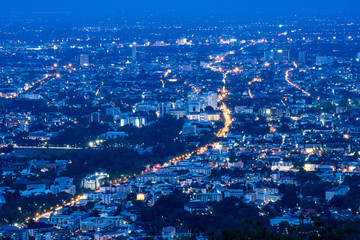 Fototapeta premium Beautiful cityscape night view wallpaper background