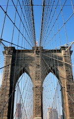 Brooklyn Bridge Close-Up, New York City, NY