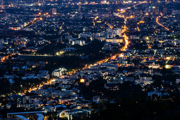 Fototapeta na wymiar Beautiful cityscape night view wallpaper background