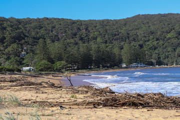 Beach after storm
