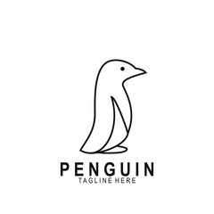 Penguin animal logo with modern design