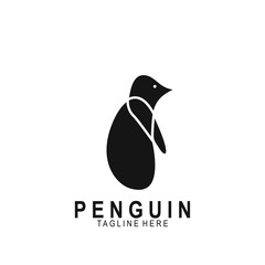 Penguin animal logo with modern design
