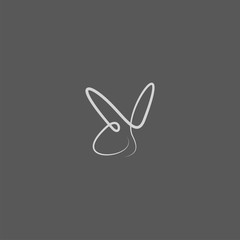 Premium rabbit logo design