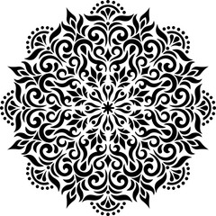 Mandala Pattern Stencil doodles sketch