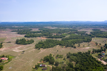 aerial view of agriculture field