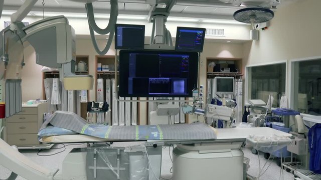 Operating room in hospital for heart surgery