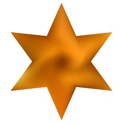 Colorful background in the form of hexagram.