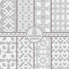 Set of vector seamless patterns.