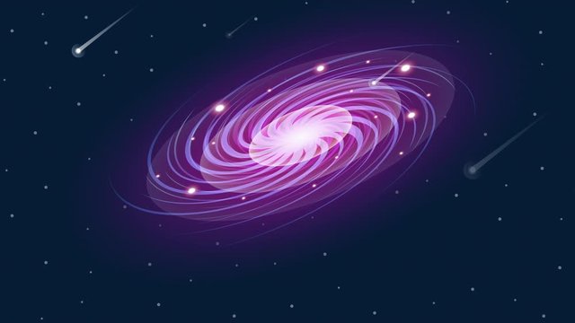galaxy vector animation, for the background