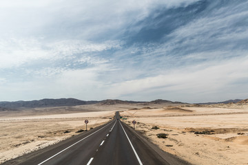 road in desert