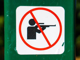 No hunting sign