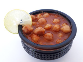 Chole is a food dish originating from northern India.