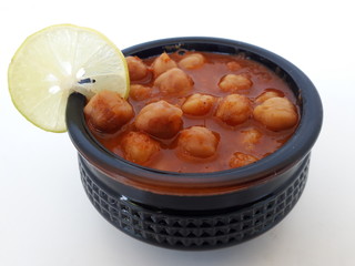 Chole is a food dish originating from northern India.