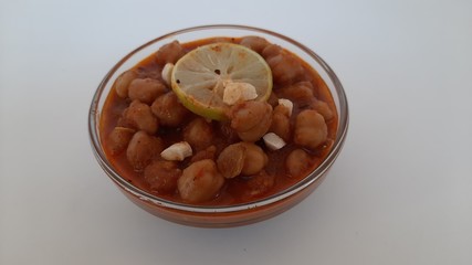 Chole is a food dish originating from northern India.