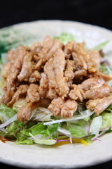 せせりの炒め物