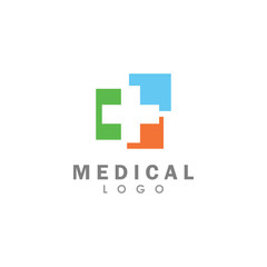 Obraz premium Creative Medical healthcare logo design vector