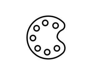 Palette line icon