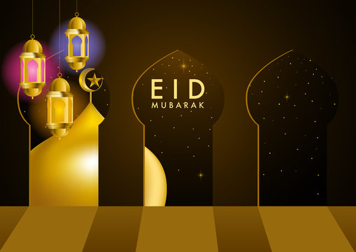 Ramadan Kareem greeting card design