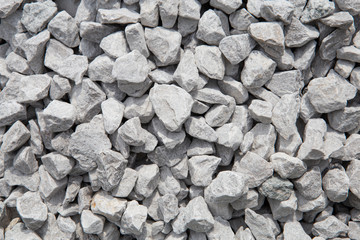 Crushed stone texture background. Crushed stone construction materials.