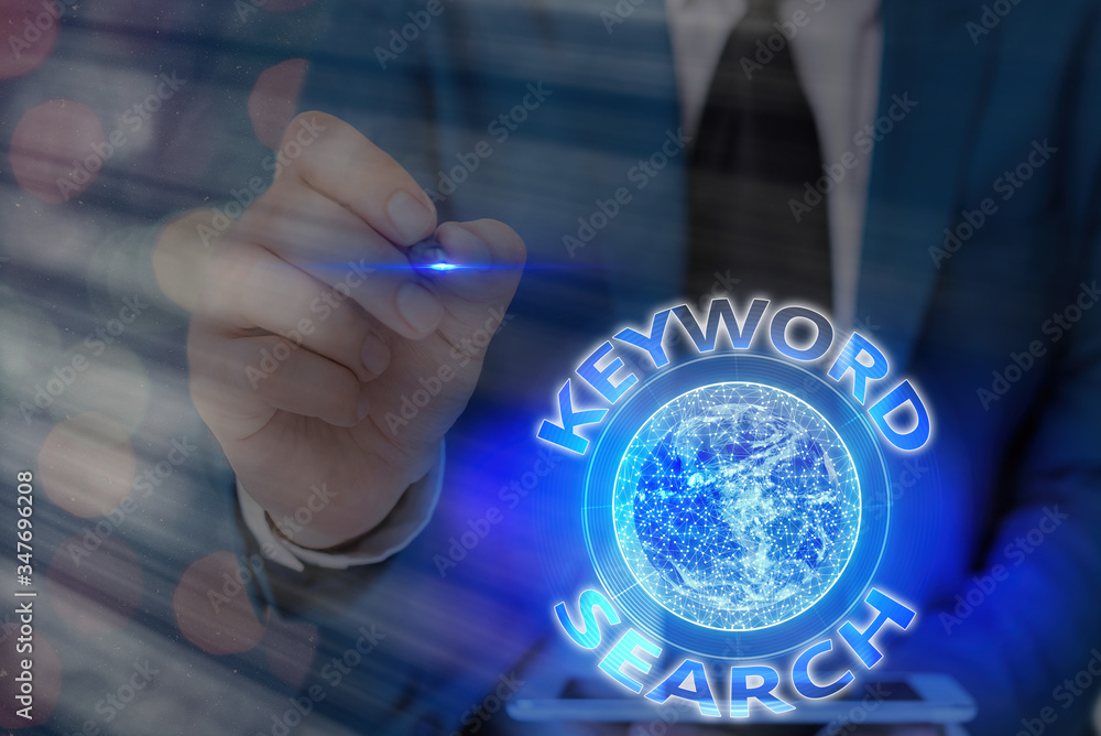 Poster text sign showing keyword search. business photo text using word or term to look correct subject ass