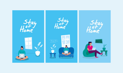 stay at home campaign set scenes