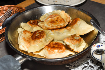 Pierogi are filled dumplings of Central and Eastern European origin, unleavened dough