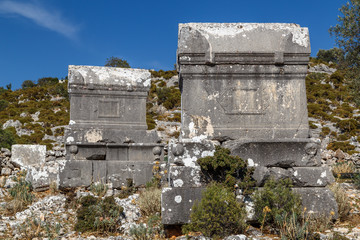 Ruins of Sidyma ancient city, Turkey