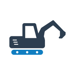 Obraz premium Excavator vehicle icon