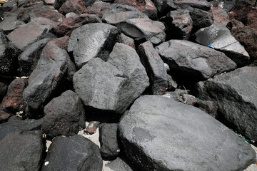 ゴロゴロとした大きな巨大石のテクスチャー素材