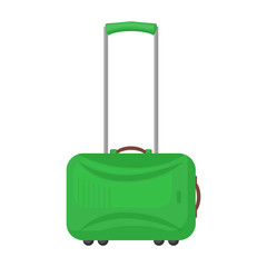 Suitcase vector icon.Cartoon vector icon isolated on white background suitcase.