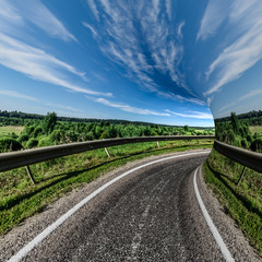 Fototapeta premium Landscape road tunnel
