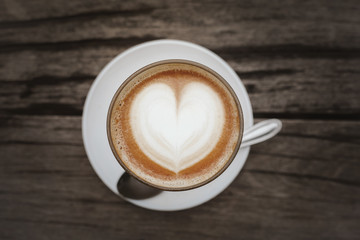 The view of the morning coffee is the morning coffee is hot Natural background in thailand