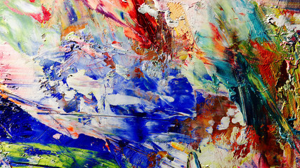 Colorful abstract background wallpaper. Modern motif visual art.  Mixtures of oil paint. Trendy hand painting canvas. Wall decor and Wall art prints Idea.  3D Texture.Colorful abstract 