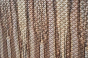 An image of a wooden decorative wall panel.