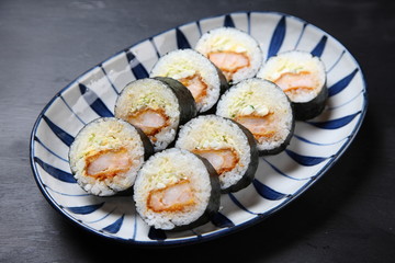 海老カツ海苔巻き