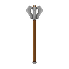 Double ax vector icon.Cartoon vector icon isolated on white background double ax.