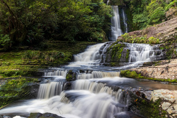 Mac Leans waterfall in New Zealand.